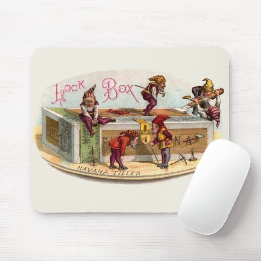 Vintage Zigarrenboxen Mousepad (Mit Mouse)