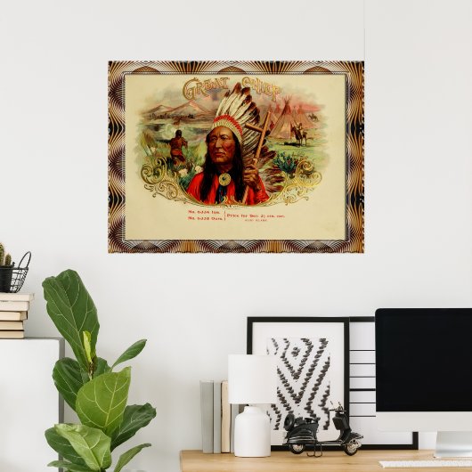 Vintage Zigarrenboxen Poster (Heimbüro)