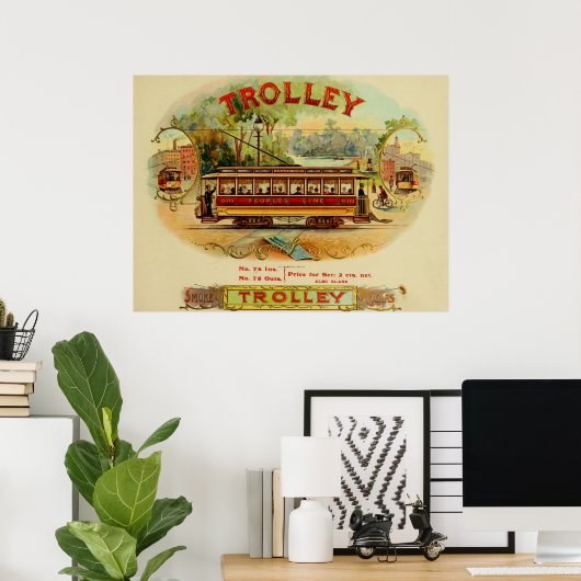 Vintage Zigarrenboxen Poster (Heimbüro)