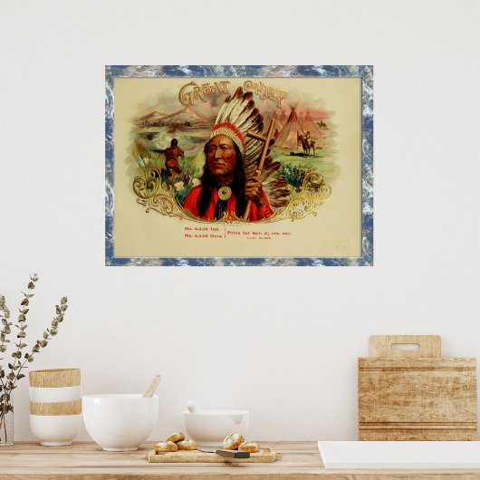 Vintage Zigarrenboxen Poster (Küche)