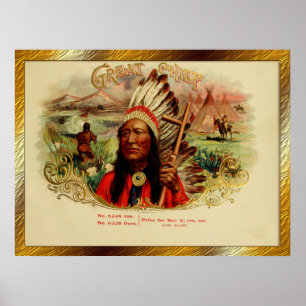 Vintage Zigarrenboxen Poster