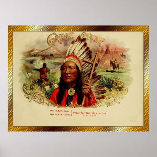 Vintage Zigarrenboxen Poster (Vorne)