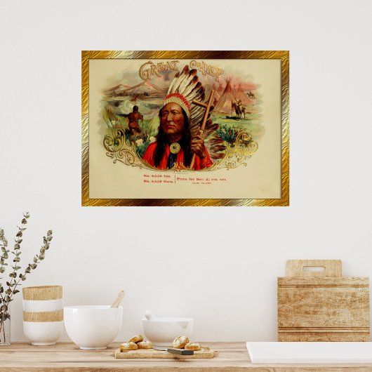 Vintage Zigarrenboxen Poster (Küche)