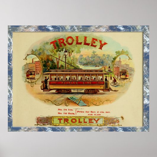 Vintage Zigarrenboxen Poster (Vorne)