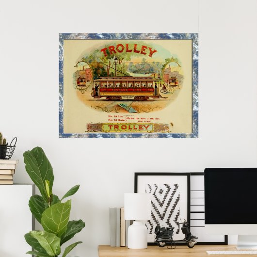 Vintage Zigarrenboxen Poster (Heimbüro)