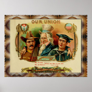 Vintage Zigarrenboxen Poster