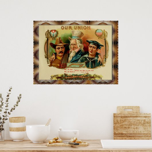 Vintage Zigarrenboxen Poster (Küche)