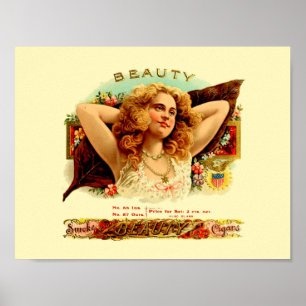 Vintage-Zigarrenetikett-Plakat Poster