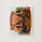 Vintage-Zigarrenetiketten-Kunst, Checkers Mild und Puzzle (Vertikal)
