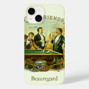 Vintage-Zigarrenetiketten-Kunst, Club Friends Bill Case-Mate iPhone Hülle