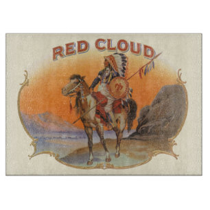 Vintage-Zigarrenetiketten-Kunst, Rothcloud-Indiane Schneidebrett