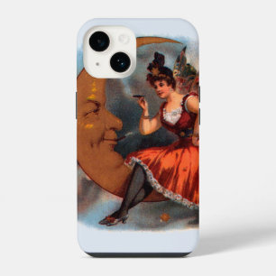 Vintage-Zigarrenetiketten-Kunst, viktorianische Fe iPhone 14 Hülle