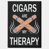 Vintage Zigarrentherapie Magnet (Vorderseite)