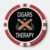 Vintage Zigarrentherapie Pokerchips (Vorderseite)