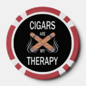 Vintage Zigarrentherapie Pokerchips (Rückseite)