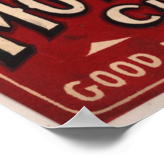 Vintage Zigarrenwerbung: Nickelbewegung Poster (Ecke)