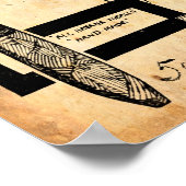 Vintage Zigarrenwerbung Poster (Ecke)