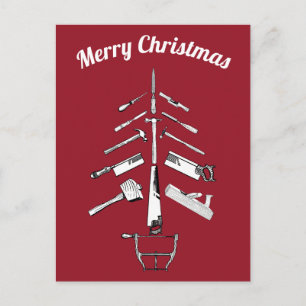 Vintage Zimmerausstattung Weihnachtsgeschenke Feiertagspostkarte