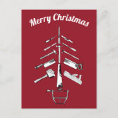 Vintage Zimmerausstattung Weihnachtsgeschenke Feiertagspostkarte (Vorderseite)