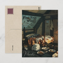 Vintage Zimmerdekoration Wild Quote Persönlich Postkarte