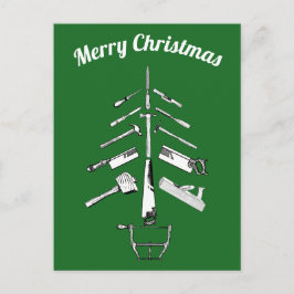 Vintage Zimmereinrichtung Weihnachtsgeschenke Feiertagspostkarte