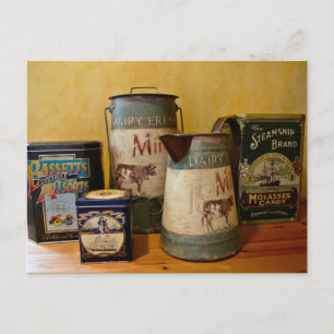 Vintage Zins und Jugs Postkarte