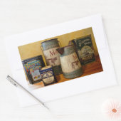 Vintage Zins und Jugs Rechteckiger Aufkleber (Umschlag)