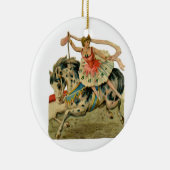 Vintage Zirkus-Ballerina Keramikornament (Rechts)