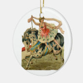 Vintage Zirkus-Ballerina Keramikornament (Links)