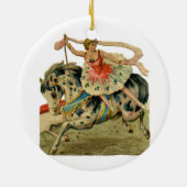 Vintage Zirkus-Ballerina Keramikornament (Hinten)