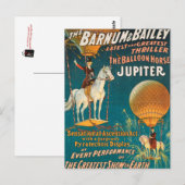 Vintage: Zirkus Barnum & Bailey - Postkarte (Vorne/Hinten)