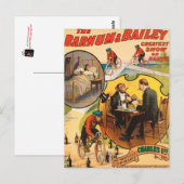 Vintage: Zirkus Barnum & Bailey - Postkarte (Vorne/Hinten)