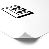 Vintage Zirkus-darstellende Giraffe Poster (Ecke)