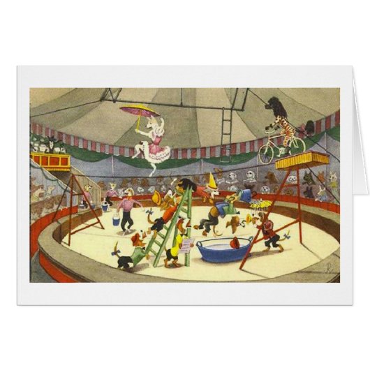 Vintage - Zirkus der Hunde (Vorderseite (Horizontal))