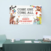 Vintage Zirkus Karneval Festival Kindergeburtstag Banner (Messeveranstaltung)