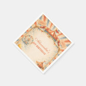 Vintage-Zirkus-Märchen-Geburtstag Serviette (Ecke)