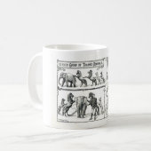 Vintage Zirkus-Tasse Kaffeetasse (Vorderseite Links)
