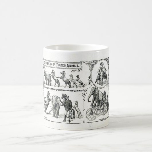 Vintage Zirkus-Tasse Kaffeetasse (Mittel)