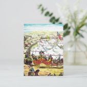 Vintage Zirkusparade Postkarte (Stehend Vorderseite)