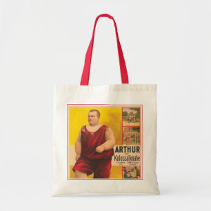 Vintage Zirkusposter von Arthur, dem kolossalen Ki Tragetasche