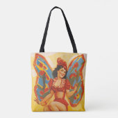 Vintage-Zirkusposter von Clyde Beatty Tasche (Rückseite)