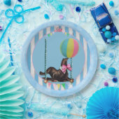 Vintage-Zirkusrobben-Party-Teller Pappteller (Party)
