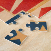 Vintage-Zirkustiger und Ringmaster Funhaus Puzzle (Seite)