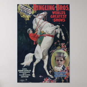 Vintage Zirkuswerbung Poster