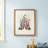 Vintage-Zirkuszelt-Kinderzimmer-Kunstprint