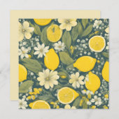 Vintage Zitrone Feiertagskarte (Vorne/Hinten)