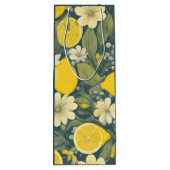 Vintage Zitrone Geschenktüte Für Weinflaschen (Rückseite)