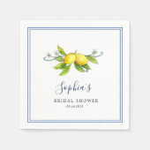 Vintage Zitrone Hauptpresse Brautparty Serviette (Vorderseite)