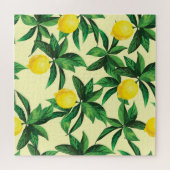 Vintage Zitrone, nahtlose, dekorative Muster Puzzle (Horizontal)