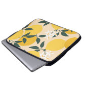 Vintage Zitrone: Nahtlose Fruchttextur. Laptopschutzhülle (Vorne Knopf)